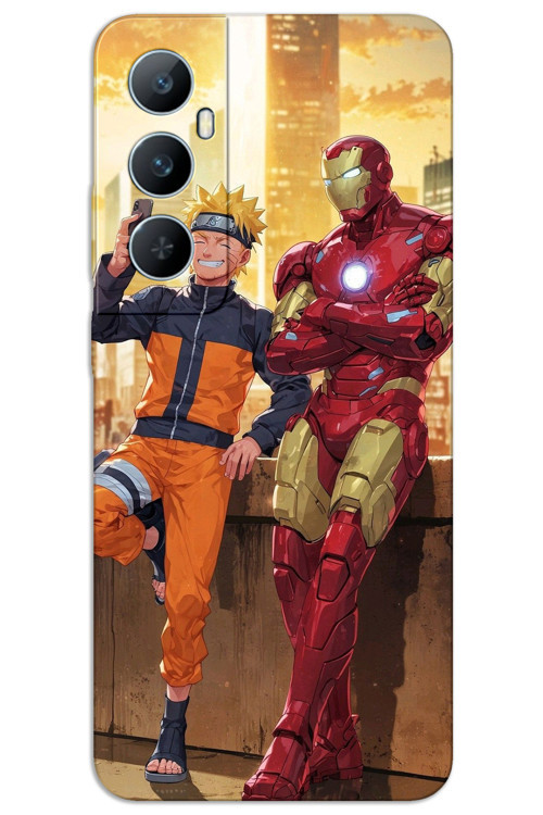 Realme C65 Kılıf HD Desen Baskılı Arka Kapak - İron Man