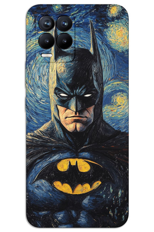 Realme 8 Kılıf HD Desen Baskılı Arka Kapak - Batman