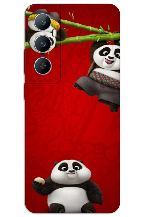 Realme C65 Kılıf HD Desen Baskılı Arka Kapak - Panda