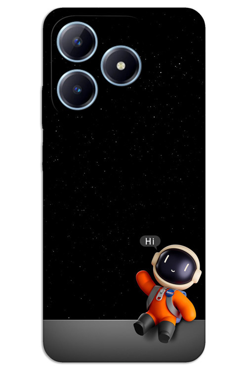 Realme C63 Kılıf HD Desen Baskılı Arka Kapak - Astronot Hi