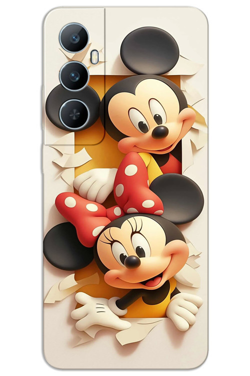 Realme C65 Kılıf HD Desen Baskılı Arka Kapak - Mickey 2