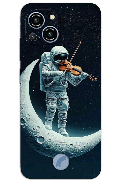 Reeder S23 Pro Max Kılıf HD Desen Baskılı Arka Kapak - Astronot Keman