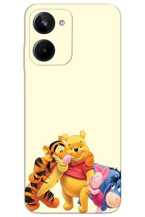 Realme 10 4G Kılıf HD Desen Baskılı Arka Kapak - Winnie The Pooh 3