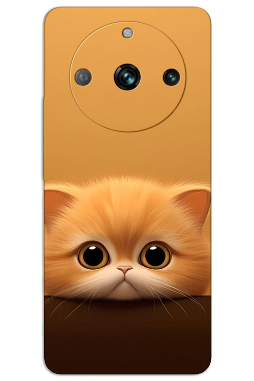 Realme 11 Pro Kılıf HD Desen Baskılı Arka Kapak - Sarı Yavru Kedi