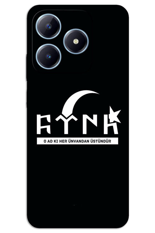 Realme Note 50 Kılıf HD Desen Baskılı Arka Kapak - Türk