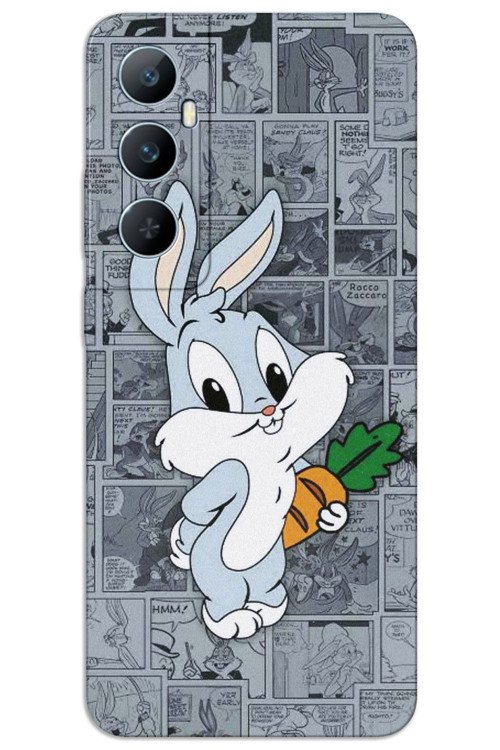 Realme C65 Kılıf HD Desen Baskılı Arka Kapak - BugsBunny 1