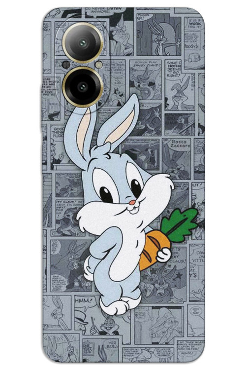 Realme 12 Lite Kılıf HD Desen Baskılı Arka Kapak - BugsBunny 1