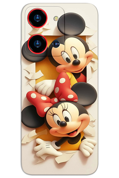 Reeder S19 Max Pro-S-Zoom Kılıf HD Desen Baskılı Arka Kapak - Mickey 2