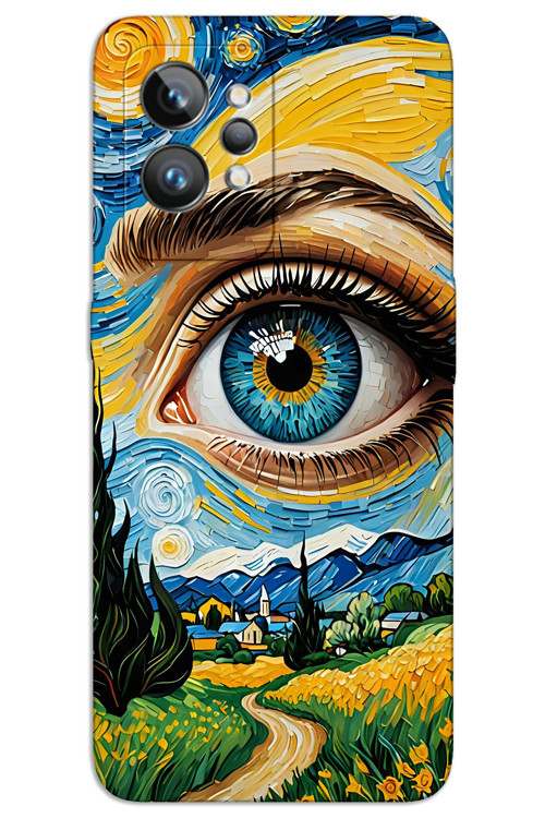 Realme GT 2 Kılıf HD Desen Baskılı Arka Kapak - Sanat Göz