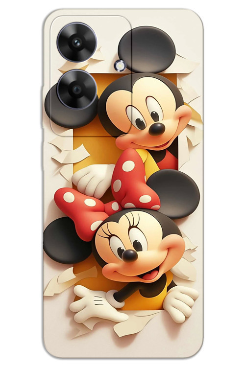 Realme Note 60 Kılıf HD Desen Baskılı Arka Kapak - Mickey 2