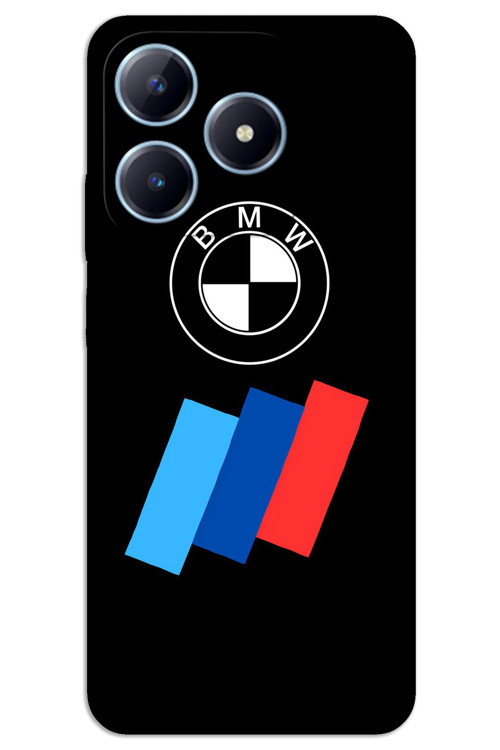 Realme Note 50 Kılıf HD Desen Baskılı Arka Kapak - Logo Şerit
