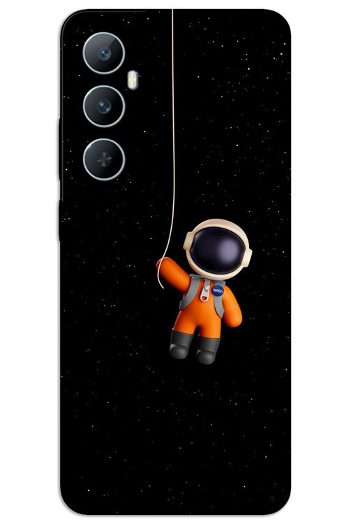 Realme C65 Kılıf HD Desen Baskılı Arka Kapak - Astronot