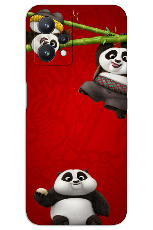 Realme 9 Pro Kılıf HD Desen Baskılı Arka Kapak - Panda