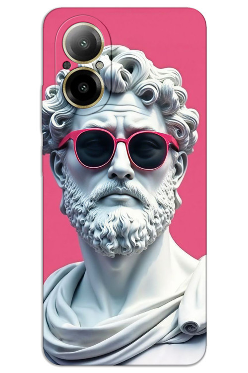 Realme 12 Lite Kılıf HD Desen Baskılı Arka Kapak - Heykel