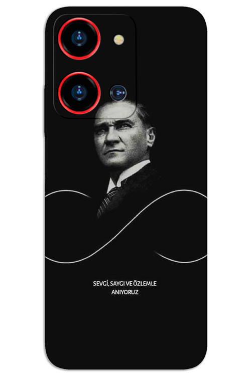 Reeder S19 Max Pro-S-Zoom Kılıf HD Desen Baskılı Arka Kapak - Atatürk Sonsuzluk