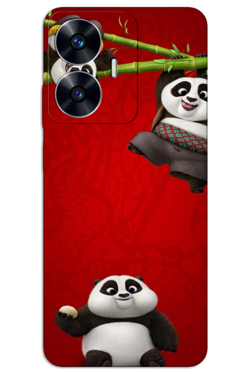 Realme C55 Kılıf HD Desen Baskılı Arka Kapak - Panda