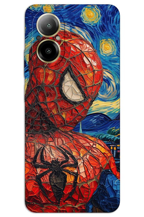 Realme 12 Lite Kılıf HD Desen Baskılı Arka Kapak - Örümcek Adam