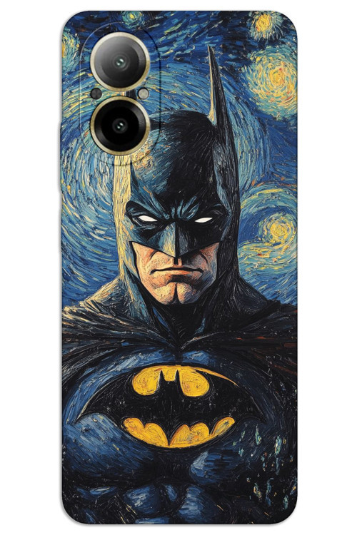 Realme 12 Lite Kılıf HD Desen Baskılı Arka Kapak - Batman