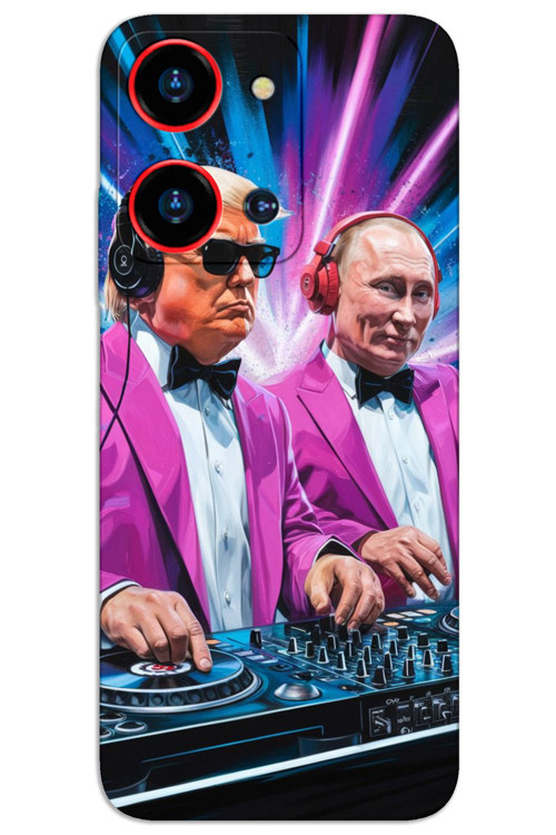 Reeder S19 Max Pro-S-Zoom Kılıf HD Desen Baskılı Arka Kapak - DJ Trump Putin