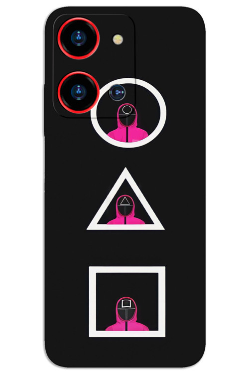 Reeder S19 Max Pro-S-Zoom Kılıf HD Desen Baskılı Arka Kapak - Squid Game