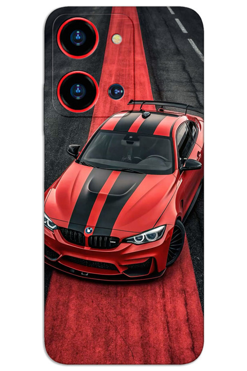 Reeder S19 Max Pro-S-Zoom Kılıf HD Desen Baskılı Arka Kapak - Kırmızı BW