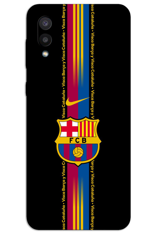 Samsung Galaxy A02 Kılıf HD Desen Baskılı Arka Kapak - Barça