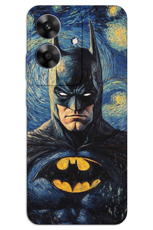 Realme Note 60 Kılıf HD Desen Baskılı Arka Kapak - Batman
