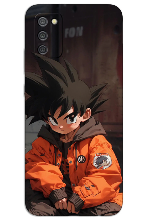 Samsung Galaxy A02S Kılıf HD Desen Baskılı Arka Kapak - Goku