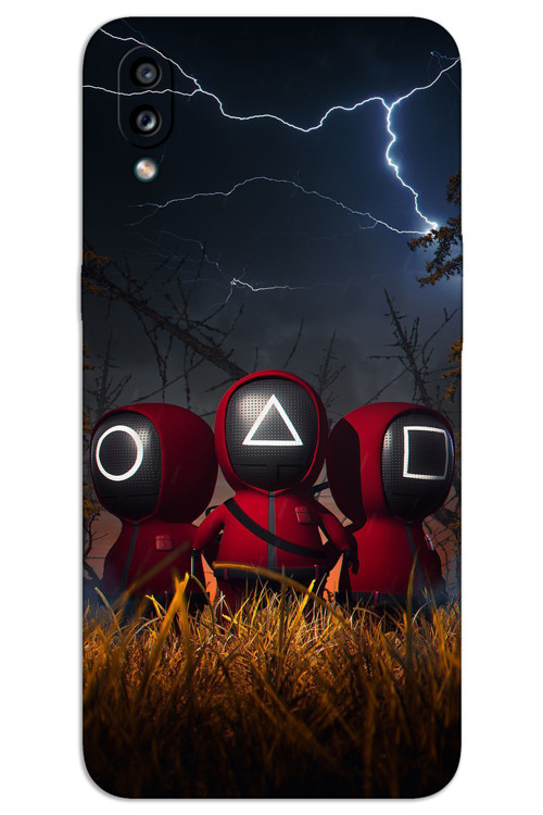 Samsung Galaxy A10S Kılıf HD Desen Baskılı Arka Kapak - Squid Game Minyon