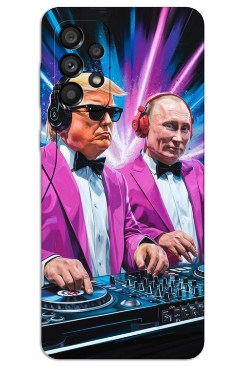 Samsung Galaxy A13 4G Kılıf HD Desen Baskılı Arka Kapak - DJ Trump Putin
