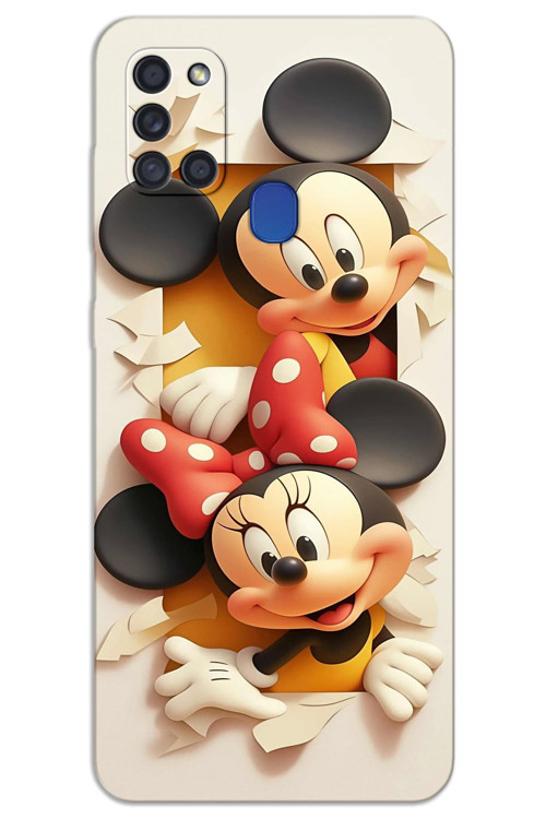 Samsung Galaxy A21s Kılıf HD Desen Baskılı Arka Kapak - Mickey 2