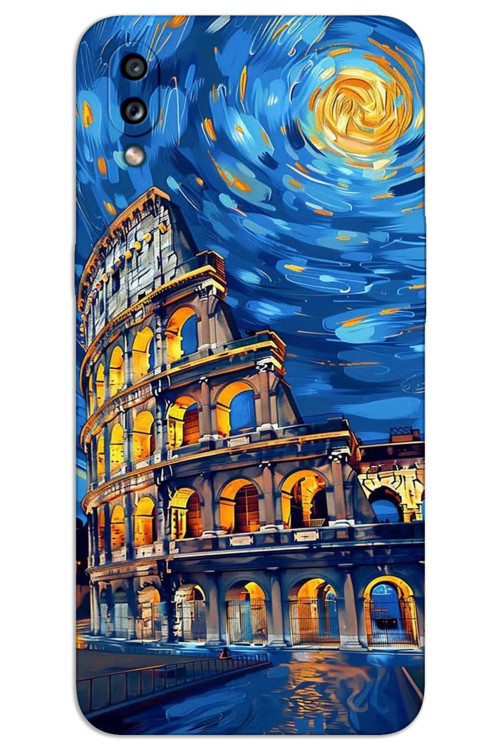 Samsung Galaxy A10S Kılıf HD Desen Baskılı Arka Kapak - Sanat Roma