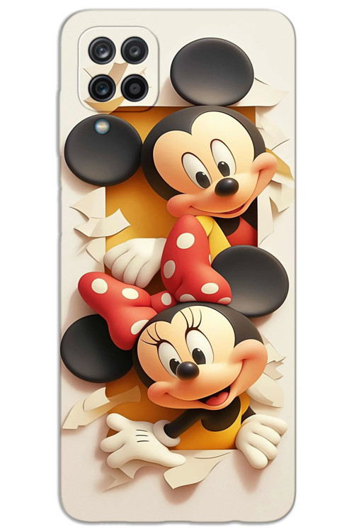 Samsung Galaxy A12 / M12 Kılıf HD Desen Baskılı Arka Kapak - Mickey 2