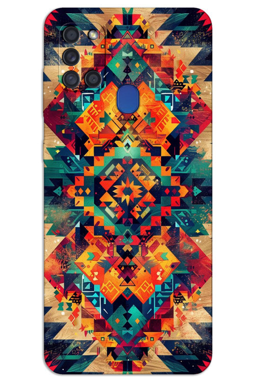 Samsung Galaxy A21s Kılıf HD Desen Baskılı Arka Kapak - Motif 1