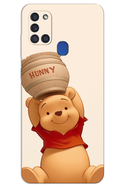 Samsung Galaxy A21s Kılıf HD Desen Baskılı Arka Kapak - Winnie The Pooh 1