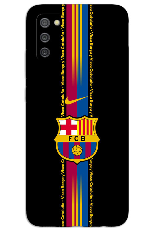 Samsung Galaxy A03S Kılıf HD Desen Baskılı Arka Kapak - Barça