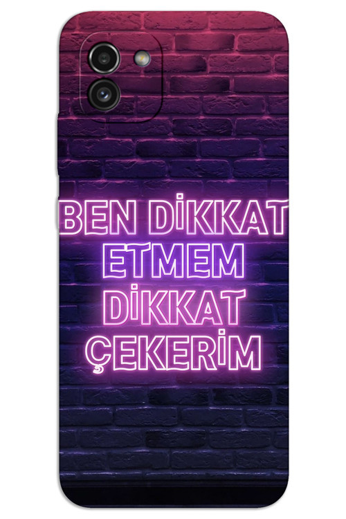 Samsung Galaxy A03 Kılıf HD Desen Baskılı Arka Kapak - Dikkat Çekerim