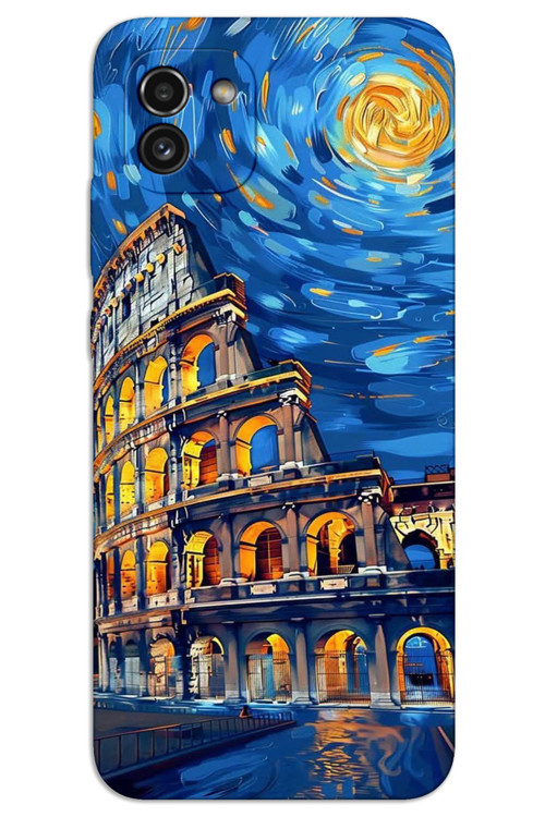 Samsung Galaxy A03 Kılıf HD Desen Baskılı Arka Kapak - Sanat Roma