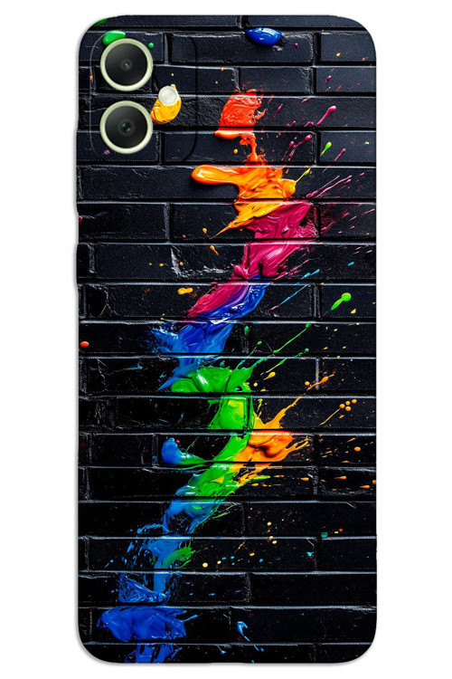 Samsung Galaxy A04 Kılıf HD Desen Baskılı Arka Kapak - Fırça Darbesi