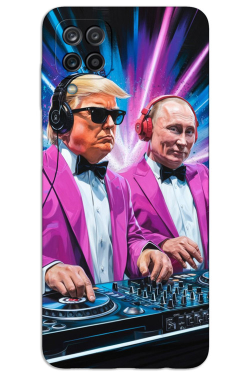 Samsung Galaxy A12 / M12 Kılıf HD Desen Baskılı Arka Kapak - DJ Trump Putin