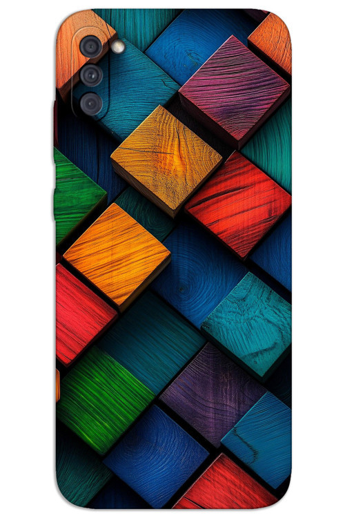 Samsung Galaxy A11 / M11 Kılıf HD Desen Baskılı Arka Kapak - Kare Desen