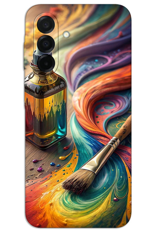 Samsung Galaxy A36 Kılıf HD Desen Baskılı Arka Kapak - Fırça Palet