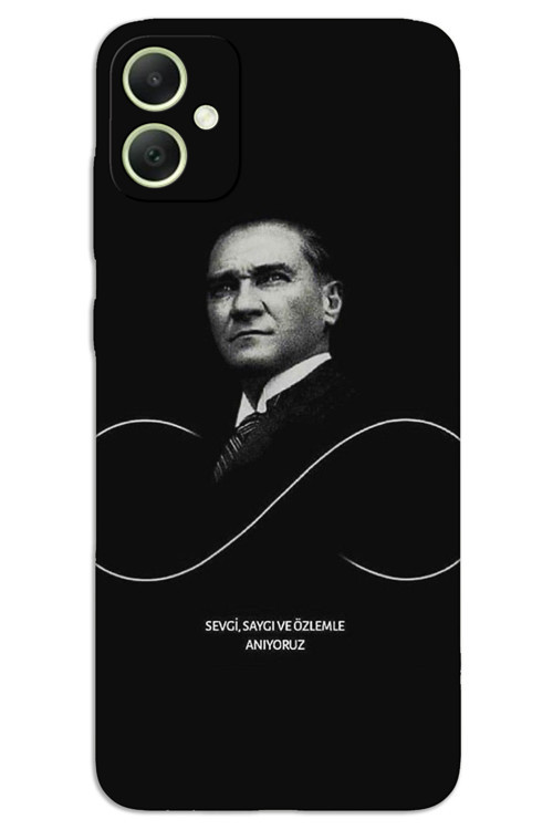 Samsung Galaxy A04 Kılıf HD Desen Baskılı Arka Kapak - Atatürk Sonsuzluk