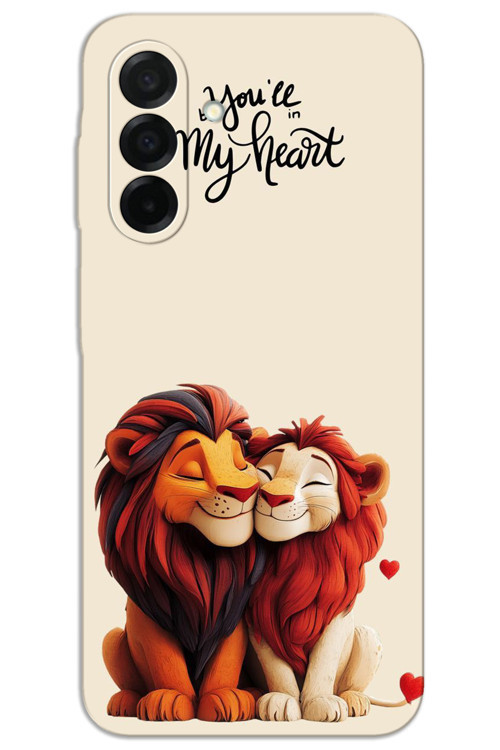 Samsung Galaxy A36 Kılıf HD Desen Baskılı Arka Kapak - Aslan Kral