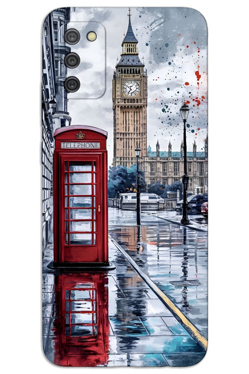Samsung Galaxy A02S Kılıf HD Desen Baskılı Arka Kapak - London