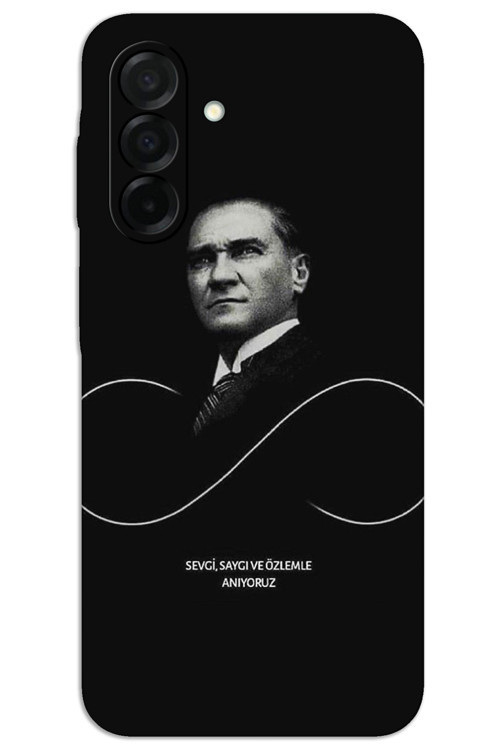 Samsung Galaxy A36 Kılıf HD Desen Baskılı Arka Kapak - Atatürk Sonsuzluk
