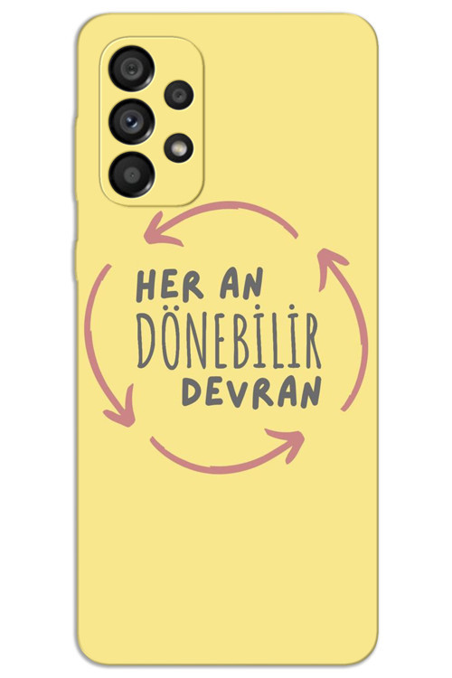 Samsung Galaxy A33 Kılıf HD Desen Baskılı Arka Kapak - Devran Döner