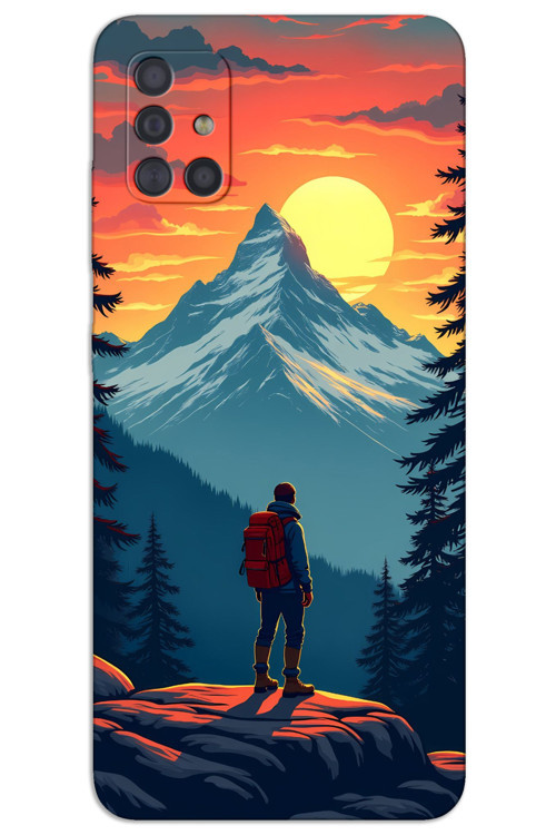 Samsung Galaxy A51 Kılıf HD Desen Baskılı Arka Kapak - Everest