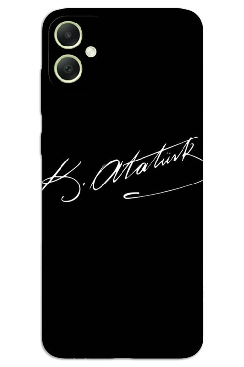 Samsung Galaxy A05 Kılıf HD Desen Baskılı Arka Kapak - Atatürk İmza