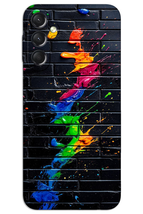 Samsung Galaxy A35 Kılıf HD Desen Baskılı Arka Kapak - Fırça Darbesi